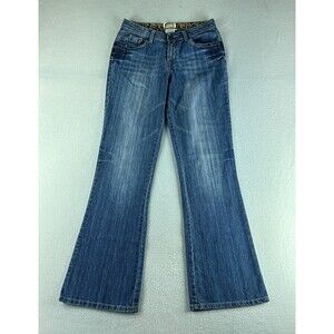 Leo Roma Women Jeans Blue Tag Size 9 (29x31) MId Rise Flared Denim